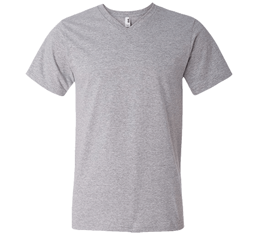 Customizable Anvil Men's V-Neck Short Sleeve T-Shirt